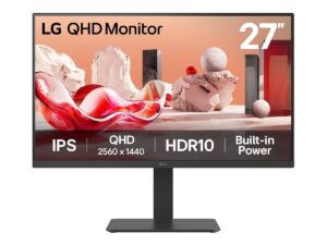 LG | 27BA54QB-B | 27 ” | IPS | QHD | 16:9 | 75 Hz | 5 ms | 2560 x 1440 pixels | 350 cd/m² | HDMI ports quantity 2