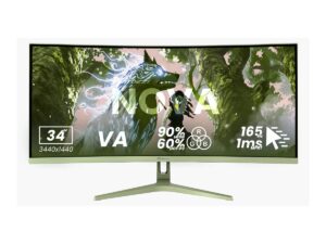 original Arozzi | Nova | 34 ” | VA | UWQHD | 21:9 | 165 Hz | 1 ms | 3440 x 1440 pixels | 350 cd/m² | HDMI ports quantity 2 | Forest Green