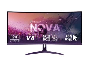 original Arozzi | Nova | 34 ” | VA | UWQHD | 21:9 | 165 Hz | 1 ms | 3440 x 1440 pixels | 350 cd/m² | HDMI ports quantity 2 | Purple