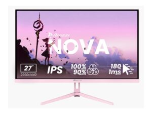 original Arozzi | Nova | 27 ” | IPS | QHD | 16:9 | 180 Hz | 1 ms | 2560 x 1440 pixels | 350 cd/m² | HDMI ports quantity 2 | Pink