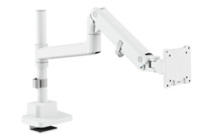 original Digitus Desk Mount | DA-90476 Single Monitor Mount | Height, tilt, pivot, rotation, depth | 57 ” | Maximum weight (capacity) 27 kg | White