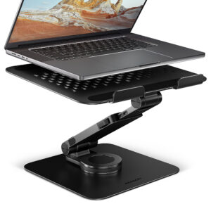 AXAGON STND-LRB stand with 360° rotation for laptops and tablets | Adjustable Height, Angle | 10-17.3 ” | Maximum weight (capacity) 5 kg | Black