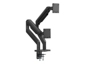 original Digitus Desk Mount | Height, tilt, rotation, depth, pivot | Dual Monitor Mount | 2x 45 ” | Maximum weight (capacity) 2x 20 kg | Black