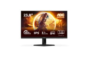 original AOC 24G4ZRE | 24 ” | Fast IPS | FHD | 16:9 | 240 Hz | 1 ms | 1920 x 1080 pixels | 300 cd/m² | HDMI ports quantity 2 | Black