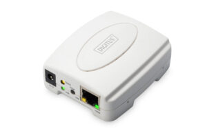 original Digitus | USB Print Server, 1-Port 1x RJ45, 1x USB A, USB 2.0 | DN-13003-2 | White