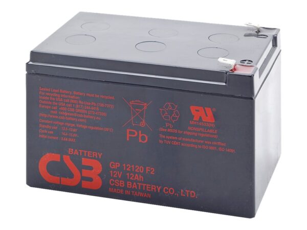original CSB Battery Battery 12V 12Ah F2 Pb | GP12120