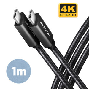 original AXAGON | Data and charging USB 2.0 cable | BUCM32-CM10AB | USB Type-C to USB Type-C