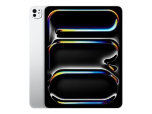 Apple | iPad Pro | 13 ” | Silver | OLED, Ultra Retina XDR | 2752 x 2064 pixels | Apple M5 | 12 GB | 512 GB | Wi-Fi | Front camera | 12 MP | Rear camera | 12 MP | Bluetooth | 6 | iPadOS | USB-C charging cable