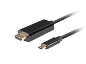 original Lanberg USB-C to HDMI Cable, 0.5 m 4K/60Hz, Black | Lanberg | USB-C to HDMI Cable | CA-CMHD-10CU-0005-BK | 0.5 m