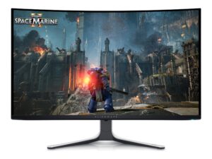 original Dell | Curved Screen Gaming Monitor | AW3225QF | 31.6 ” | OLED | 4K UHD | 16:9 | 240 Hz | 0.03 ms | 3840 x 2160 pixels | 1000 cd/m² | Power connector, Security-lock slot, Joystick, USB-A, USB-B, USB-C, HDMI, DispalyPort | HDMI ports quantity 2 | White / Black | Warranty 36 month(s)