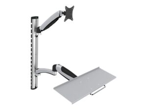 original Digitus | Wall mount | Workstation | Adjustable Height, Tilt, Swivel | 27 ” | Maximum weight (capacity) 6 kg | Silver